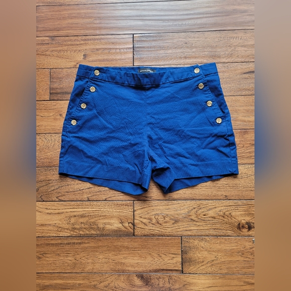 Banana Republic Factory Pique Sailor Shorts in Estate Blue, Size 8 - Picture 2 of 7